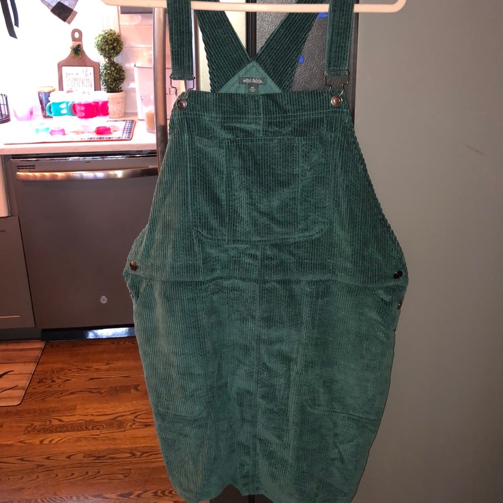 Women’s corduroy overall dress